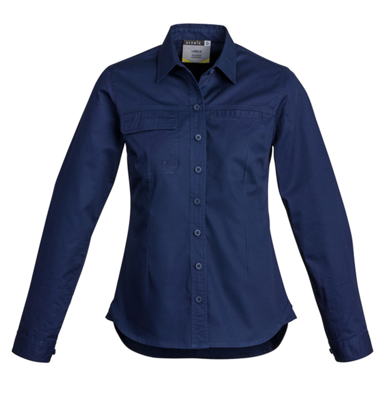 Syzmik Ladies Lightweight Long Sleeve Tradie Shirt image3